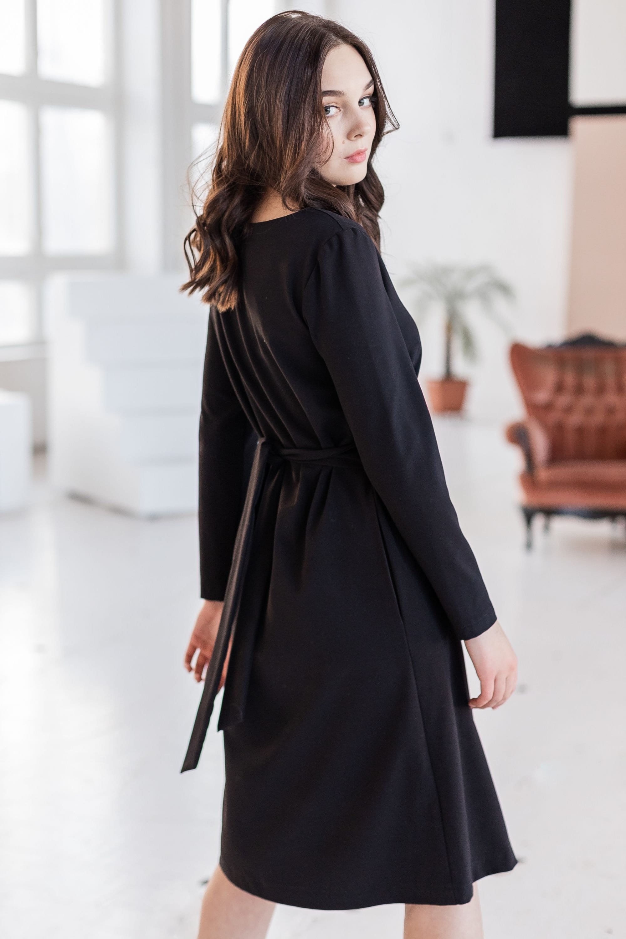 Black Elegant Dress, Long Sleeve Dress, Midi Formal Dress, Plus Size Clothing, Women Winter Dress, Minimalist Clothing, Cocktail Dress Black Elegant Dress, Long Sleeve Dress, Midi Formal Dress, Plus Size Clothing, Women Winter Dress, Minimalist Clothing, Cocktail Dress