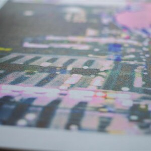 Photographic Riso Print Colour risograph printed photograph of street level Tokyo image 5