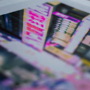 Photographic Riso Print Colour risograph printed photograph of street level Tokyo image 4