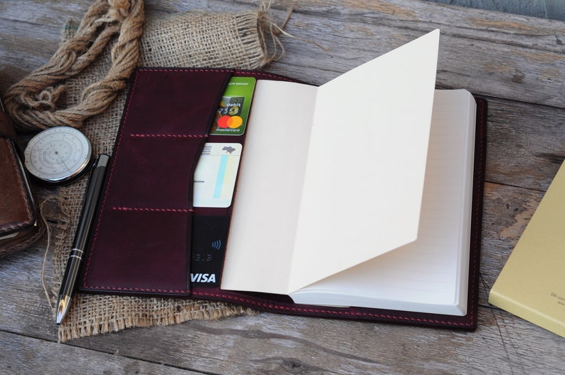 B6 Leather cover Nanami Cafe Note tomoe river notebook Etsy