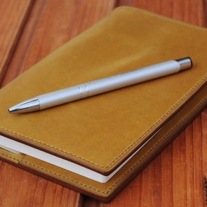 B6 personalised Leather Nanami Cafe Note cover tomoe river notebook refillable B6 journal cover monogrammed slim B6 folio Midori cover