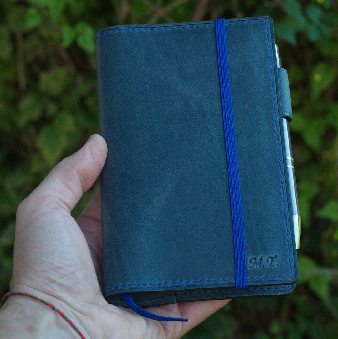 Personalized Leather Pocket Journal Cover A6 Leuchtturm Etsy