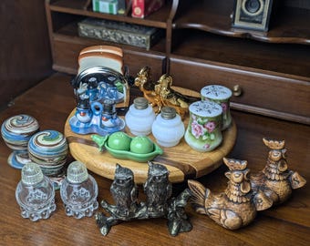 Various Salt and Pepper Shakers