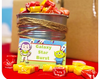Toy Story Food Labels Editable Printable PDF; Toy Story Party; Toy Story Birthday Party; Toy Story Birthday Party Ideas