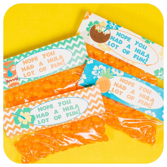 Luau Favor Bag Toppers; Luau Party; Luau Birthday Party; Favor Bag Toppers; Luau Decor; Hawaiian Party; Hawaiian Theme; Hawaiian Birthday Il_570xn
