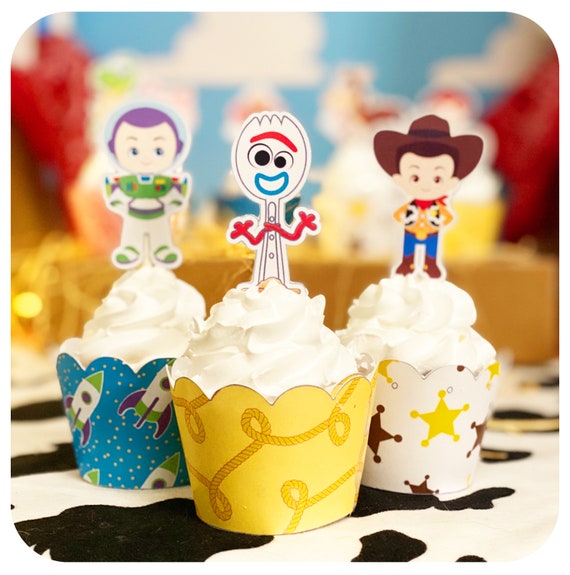 Toy Story Cupcake Toppers and Wrappers Editable Printable PDF; Toy Story Party; Toy Story Birthday Party; Toy Story Birthday Il_570xn