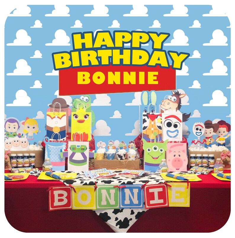 Toy Story Favor Bag Toppers Printable PDF Toy Story Birthday Etsy