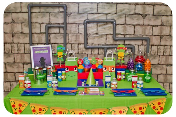 Teenage Mutant Ninja Turtle Party Tmnt Party Ideas Ninja Etsy