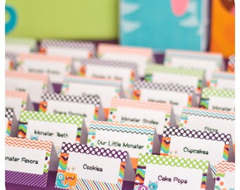 Little Monsters; Little Monsters Party; Monster Birthday Party; Little Monsters Birthday Party;Little Monster; Little Monsters Food Labels
