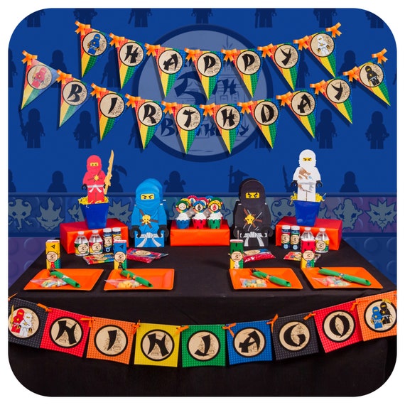 Ninja; Ninja Party; Ninja Birthday Party; Ninja Party; Ninja Birthday; Birthday Party; Ninja Birthday Party EDITABLE PDFS Il_570xn