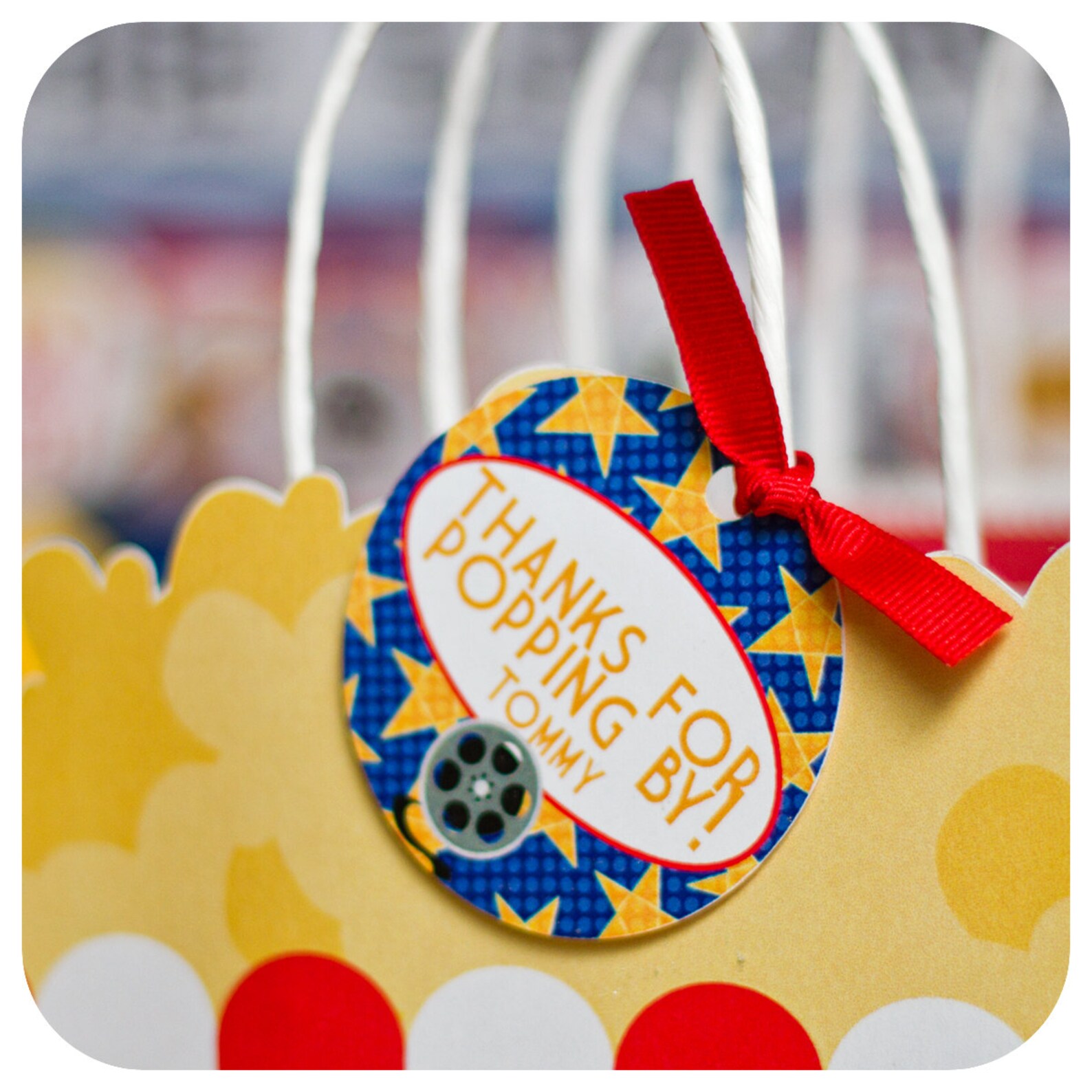 Movie Night Movie Night Birthday Gift Bags and tags Movie Etsy