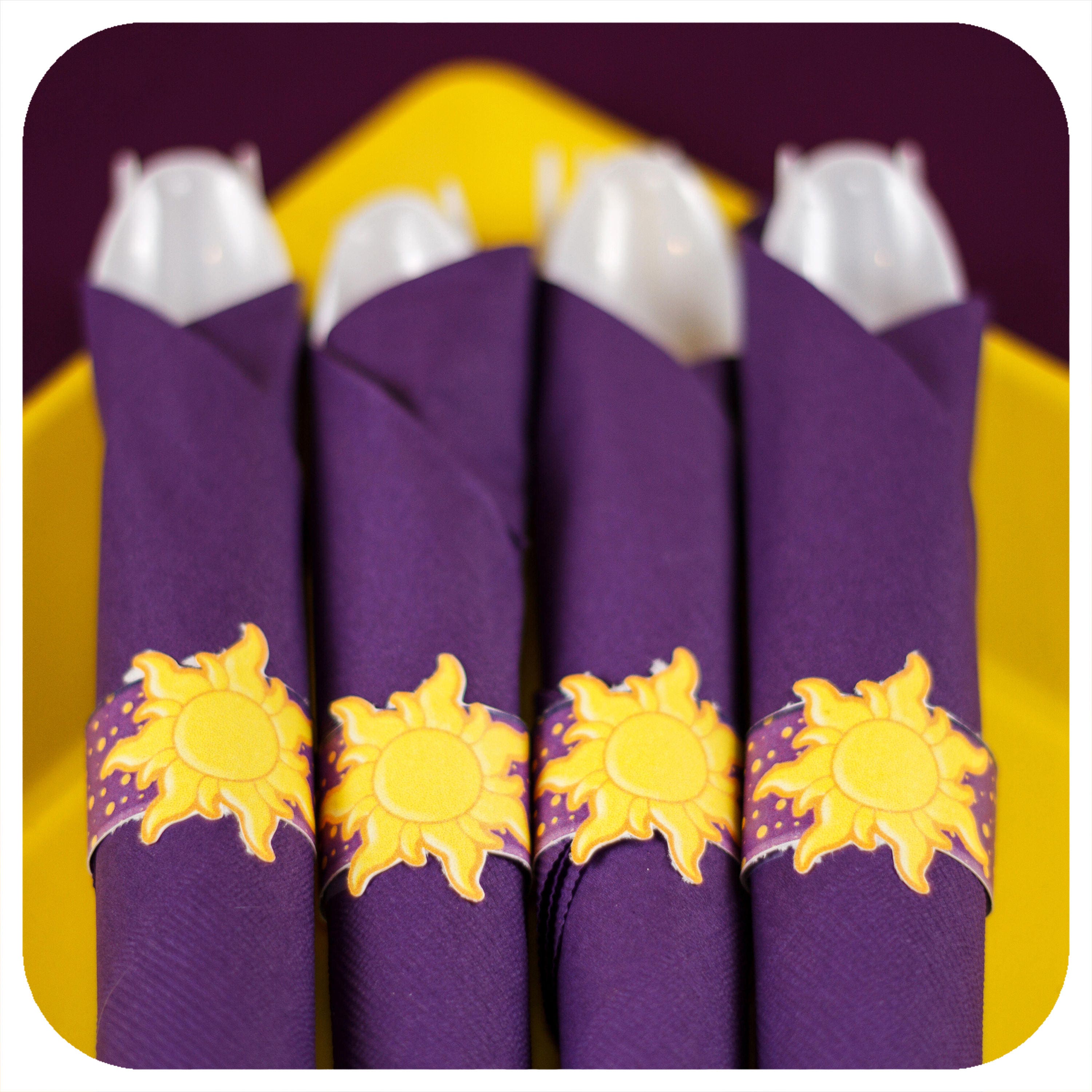 Tangled party Tangled Birthday Party Tangled Napkin Rings Etsy