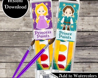 Tangled party; Tangled PDF Birthday Party; Tangled PDF Paint Tags; Rapunzel Party; Tangled Party Decor; Party; Tangled; Tangled Birthday