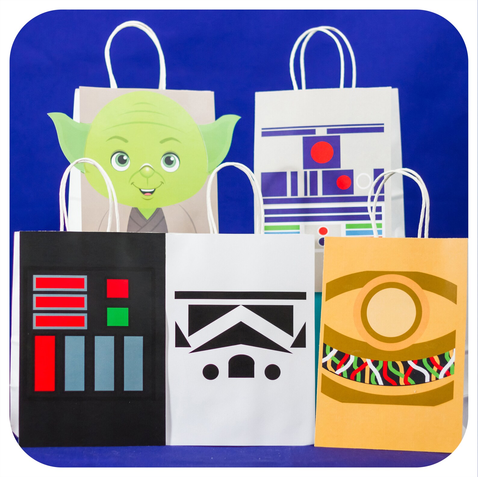 Star Wars Star Wars Gift Bags Star Wars Birthday Star Wars Etsy