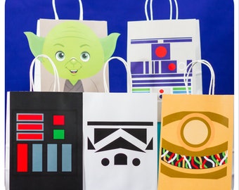 Star Wars; Star Wars Gift Bags; Star Wars Birthday; Star Wars decor; Star Wars Party; Star Wars Party Decor; Star Wars Birthday Party Decor