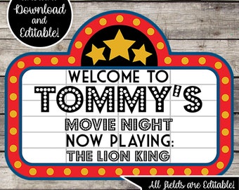 Movie Night; Movie Night Party; Movies; Movie Night Background; Movie Background; Movie Party Decor; Movie Party; Movie Birthday Party Decor