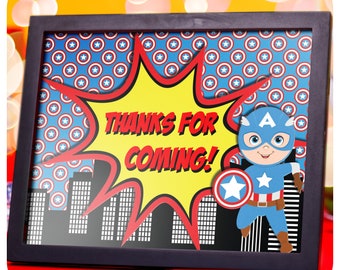 Superheroes Signs; Superheroes Party; Superheroes Birthday Party Signs; Superhero Party; Superhero Birthday; Superhero Party Decorations