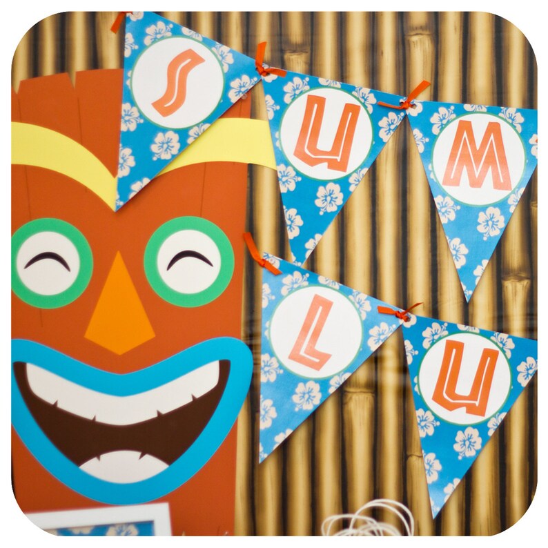 Luau Water Bottle Wrappers Luau Birthday Party Luau Party Etsy