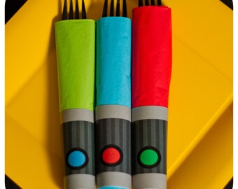Star Wars; Star Wars Napkin Rings; Star Wars Birthday Party; Star Wars decor; Star Wars Party; Star Wars Party Decor; Lightsaber Napkin Ring