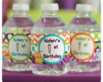 Little Monsters Party Ideas; Little Monsters Themed Birthday Party; Little Monsters Birthday Party; Little Monsters Water Bottle Wrappers