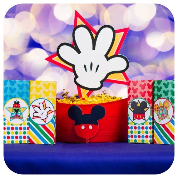 Mickey Mouse; Mickey Mouse Clubhouse Party; Mickey Mouse Birthday Party Juice Box Wrappers Printed, Cut, and Shipped to you! Il_570xn