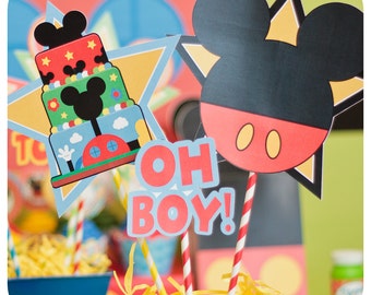 Mickey Mouse; Mickey Mouse Party; Mickey Mouse Clubhouse Birthday Party;  Mickey Mouse Birthday; Mickey Mouse Clubhouse Centerpieces