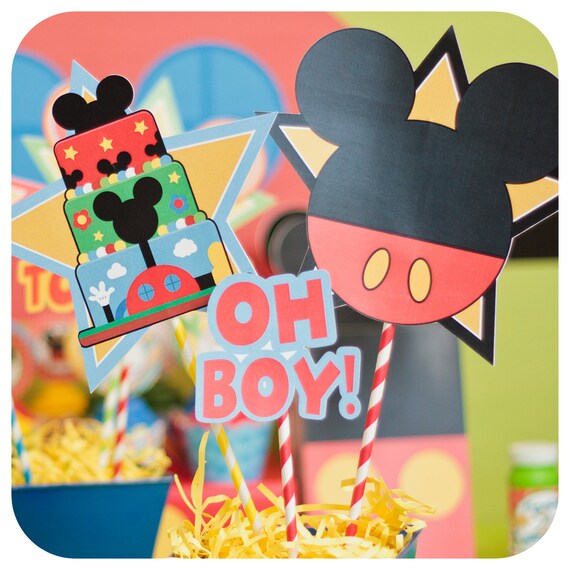 Mickey Mouse; Mickey Mouse Party; Mickey Mouse Clubhouse Birthday Party; Mickey Mouse Birthday; Mickey Mouse Clubhouse Centerpieces Il_570xn
