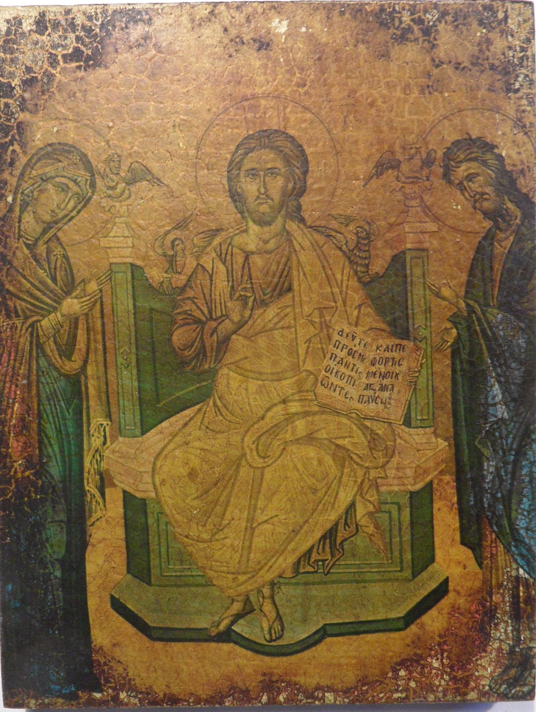 Vintage Icon, Vintage Religious Icon,collectible Icon, Greek Religious