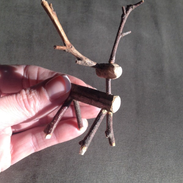 Miniature Twig Reindeer