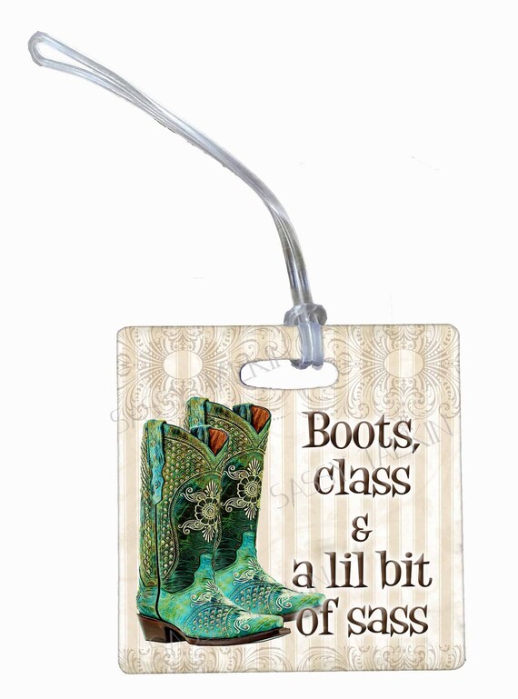 luggage tags boots