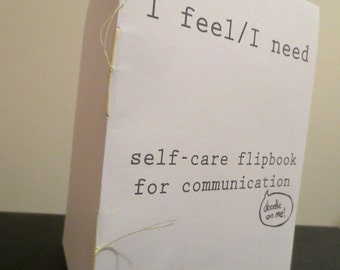 PDF TEMPLATE I Feel/I Need Self-Care Flipbook