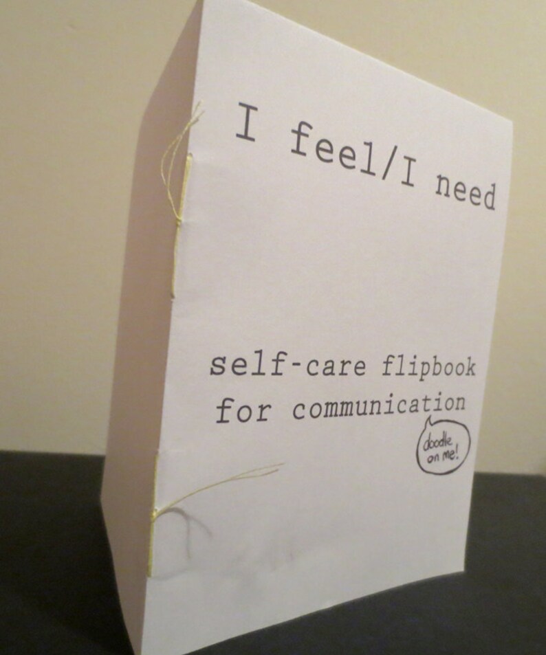 PDF TEMPLATE I Feel/I Need Self-Care Flipbook image 1