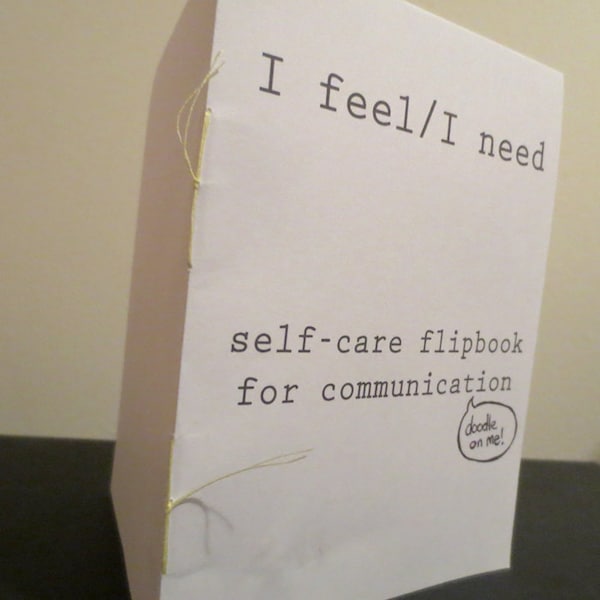 I Feel/I Need Self-Care Flipbook