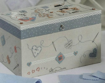 DIY kit large sewing box, hobby box or storage box  with lift out tray
