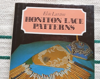 Book Honiton Lace Patterns - Elsie Luxton - vintage book on how to make Honiton lace with patterns