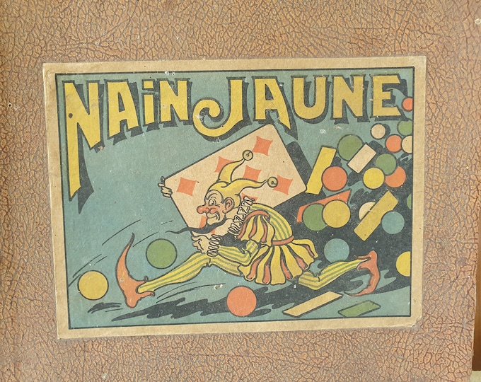Nain Jaune, game with tokens, antique French