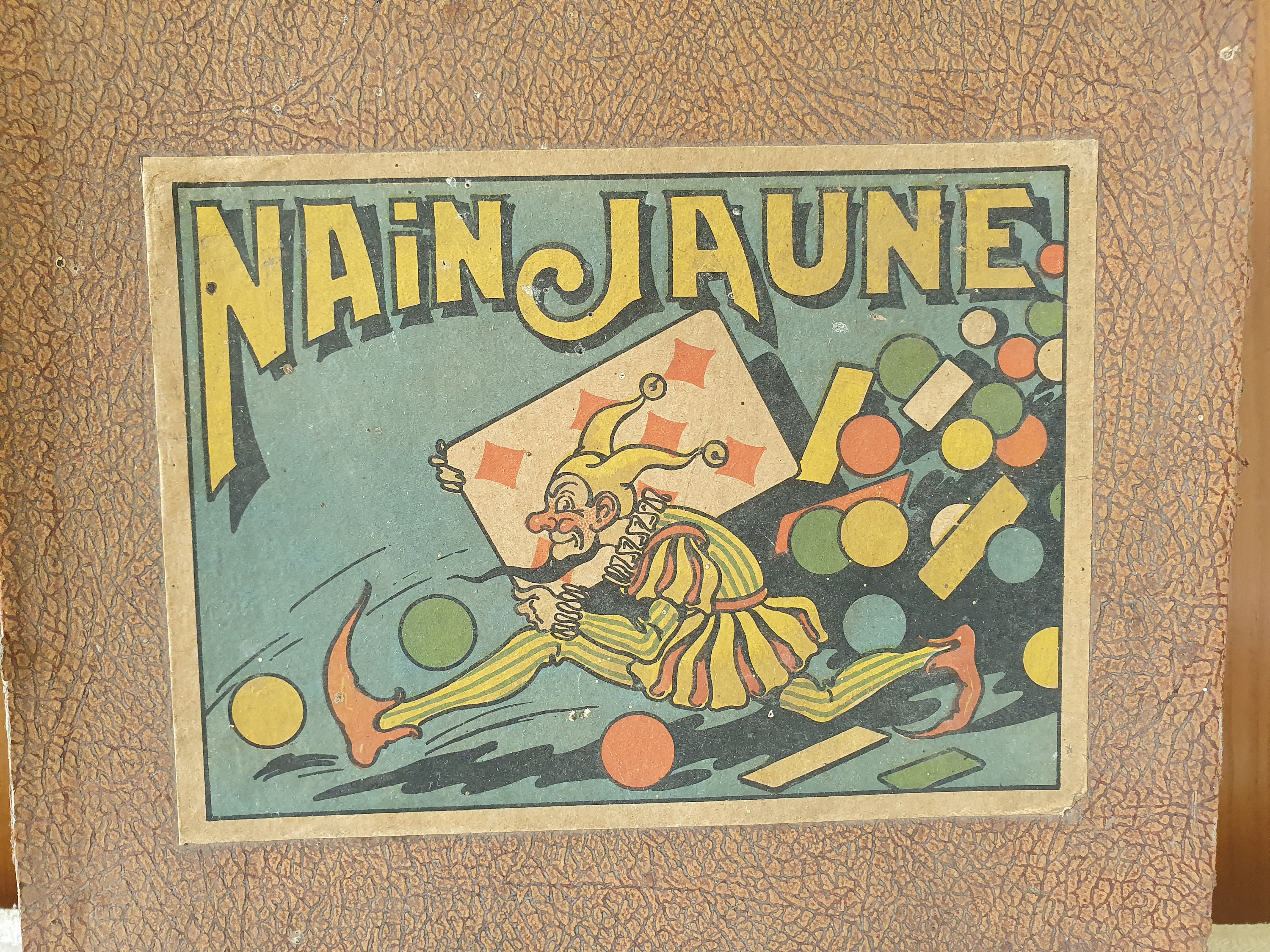 Nain Jaune, Game With Tokens, Antique French 