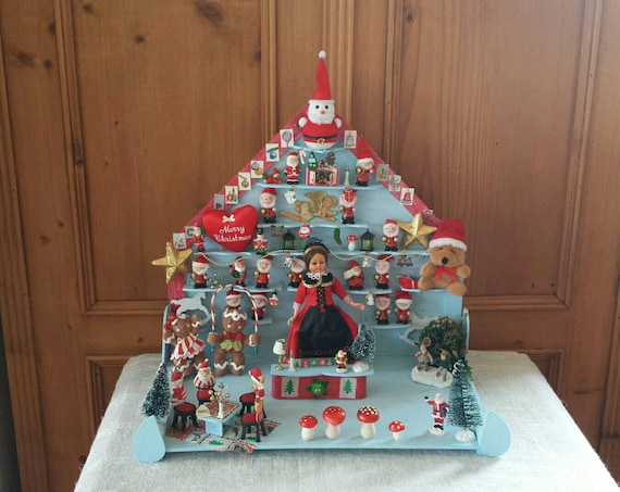 Christmas toy shop, doll's house, doll's shop, Christmas decoration, vintage Swedish