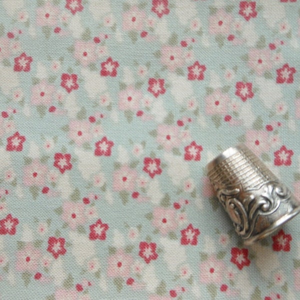 FQ  Zoe Blue, Tilda cotton quilt fabric