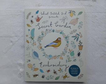 Book Secret Garden Embroidery by Sophie Simpson - book on embroidered and cross stitched garden plants and animals with projects to make