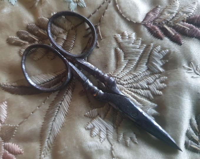 Antique small embroidery or needlework scissors