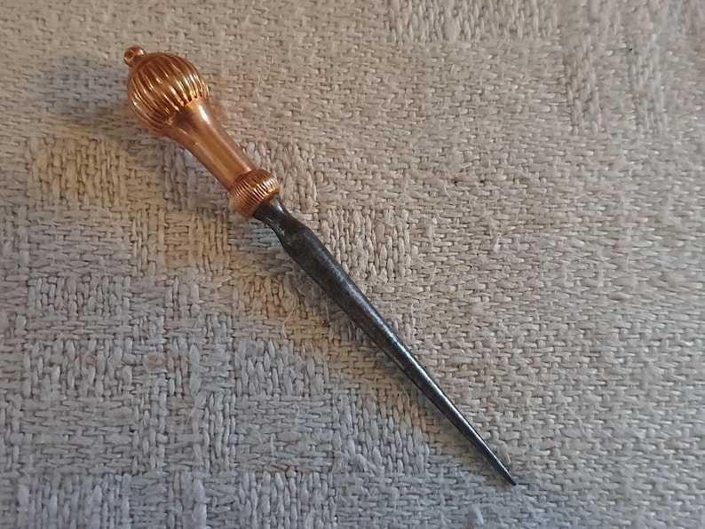 14 karat guldsyl eller systiletto, antik holländsk bild 2