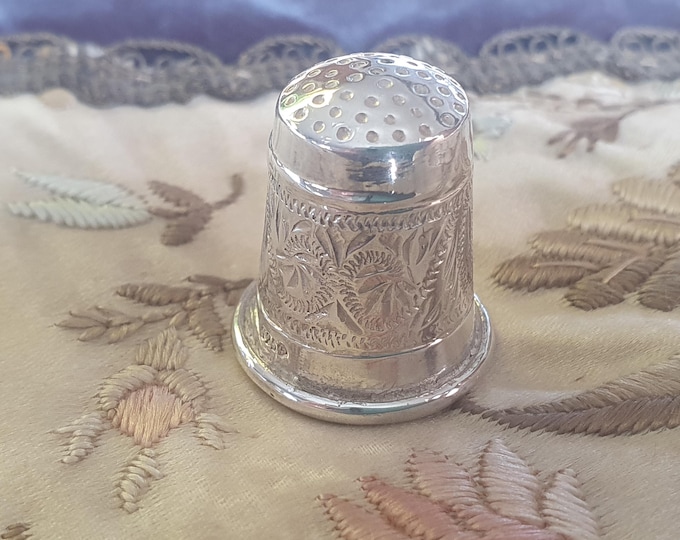 Silver thimble