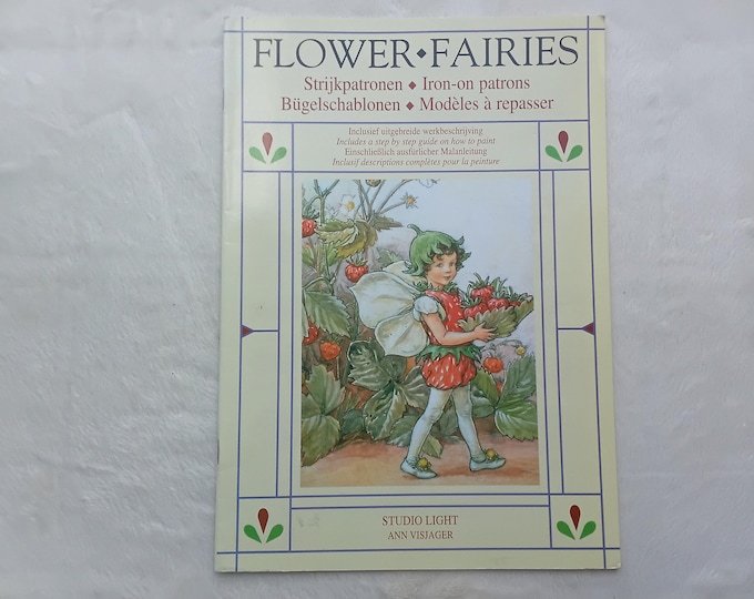 Iron-on patternbook Flower Fairies - 8 large size ready to use iron-on patters