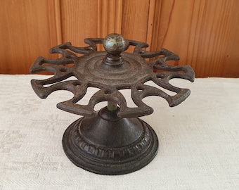 RESERVED FOR SABINE - Stamp holder, stamp carousel, stamp rack, antique cast iron