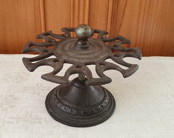 Stamp holder, stamp carousel, stamp rack, antique cast iron