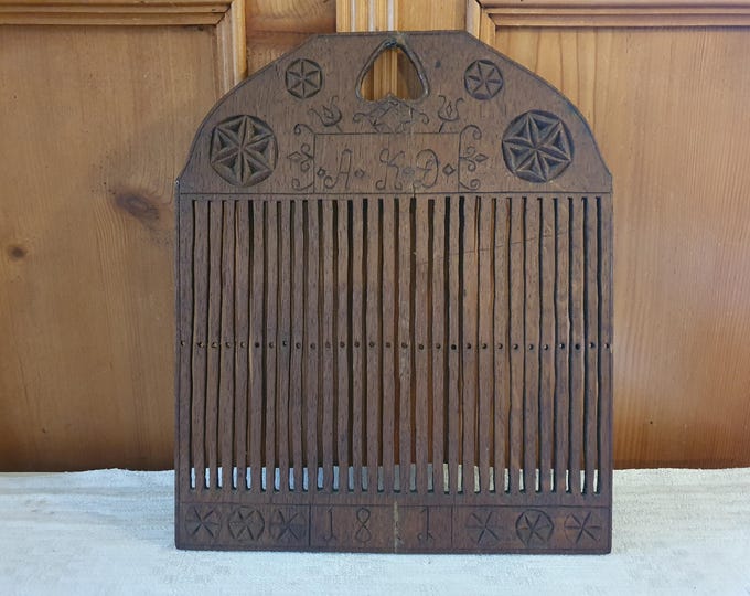 Rigid heddle, antique Danish