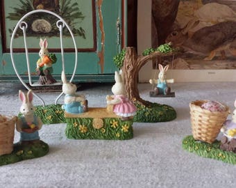 Vintage Easter hare play ground