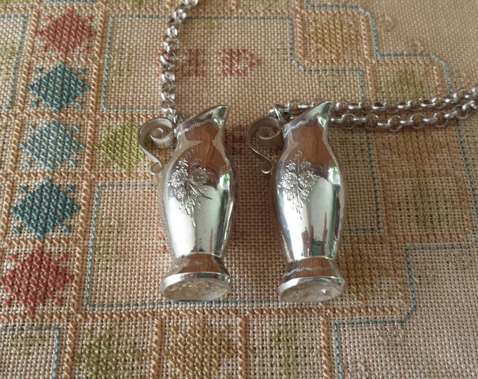 Knitting Needle Guards, Antique Dutch Silver, Jugshaped Etsy