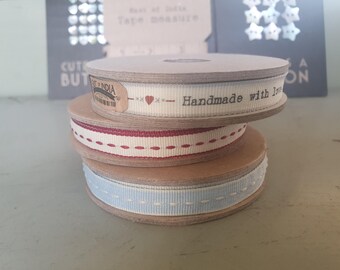 Ribbon vintage style - east of India 3 m - width 1 cm - 0.4"